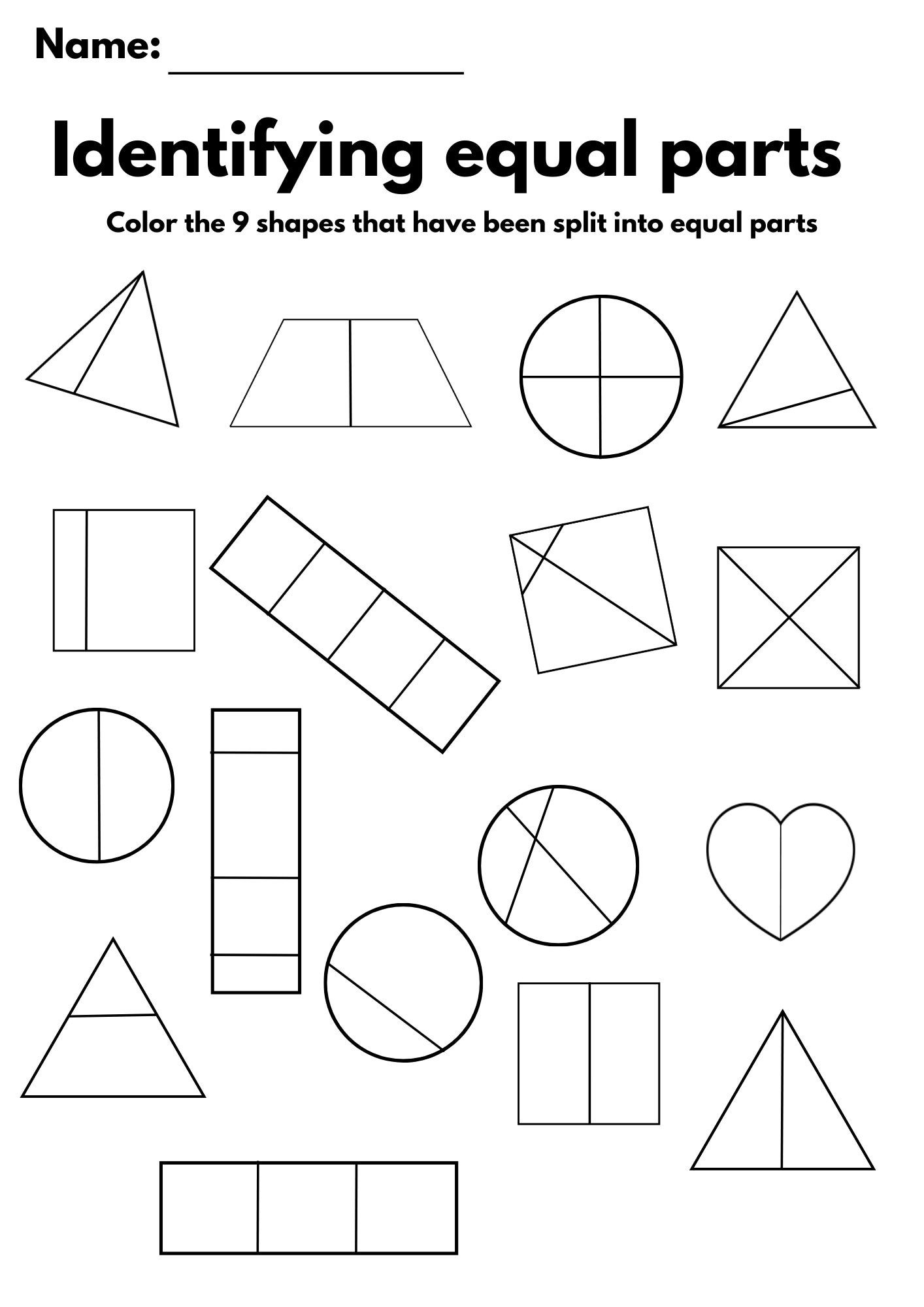 10 Fraction Worksheets For Kids Halves Thirds Quarters Printable Shapes Fraction Pie Charts Kindergarten To 2nd Grade PDF Etsy 10 Fraction Worksheets For Kids Halves Thirds Quarters Printable Shapes Fraction Pie Charts Kindergarten To 2nd Grade PDF Etsy