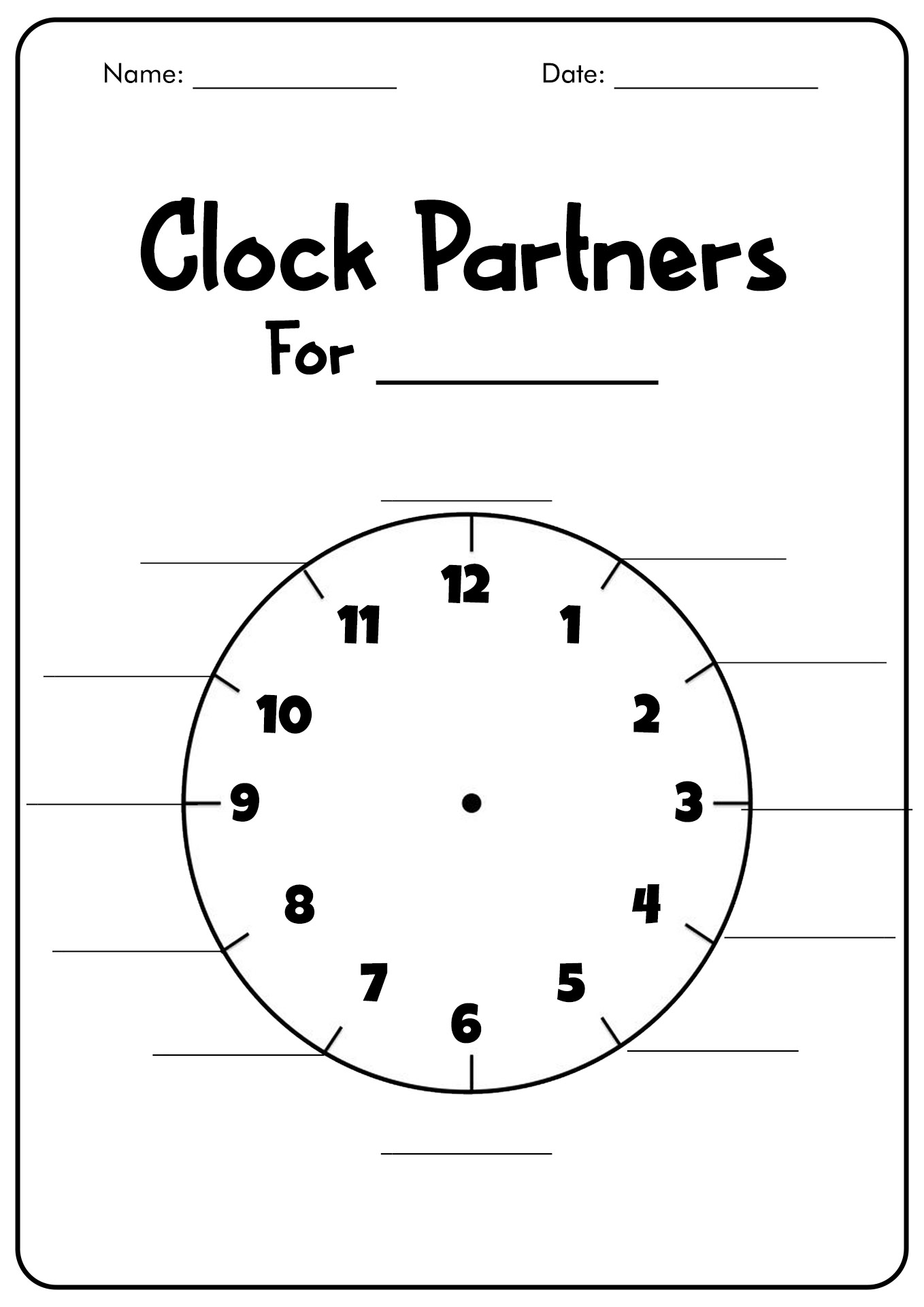 13 Clock Cut Out Worksheet Free PDF At Worksheeto