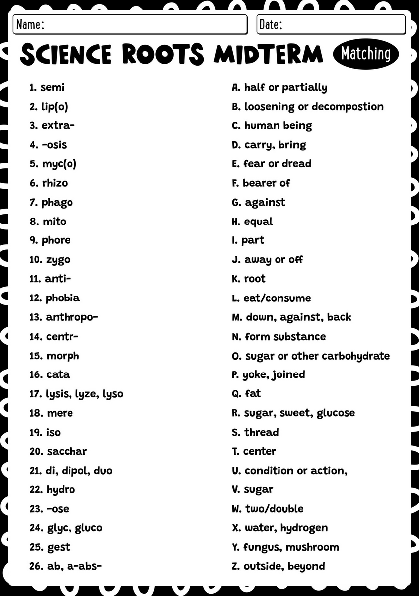 15 Roots Prefixes And Suffixes Worksheets Free PDF At Worksheeto Worksheets Library