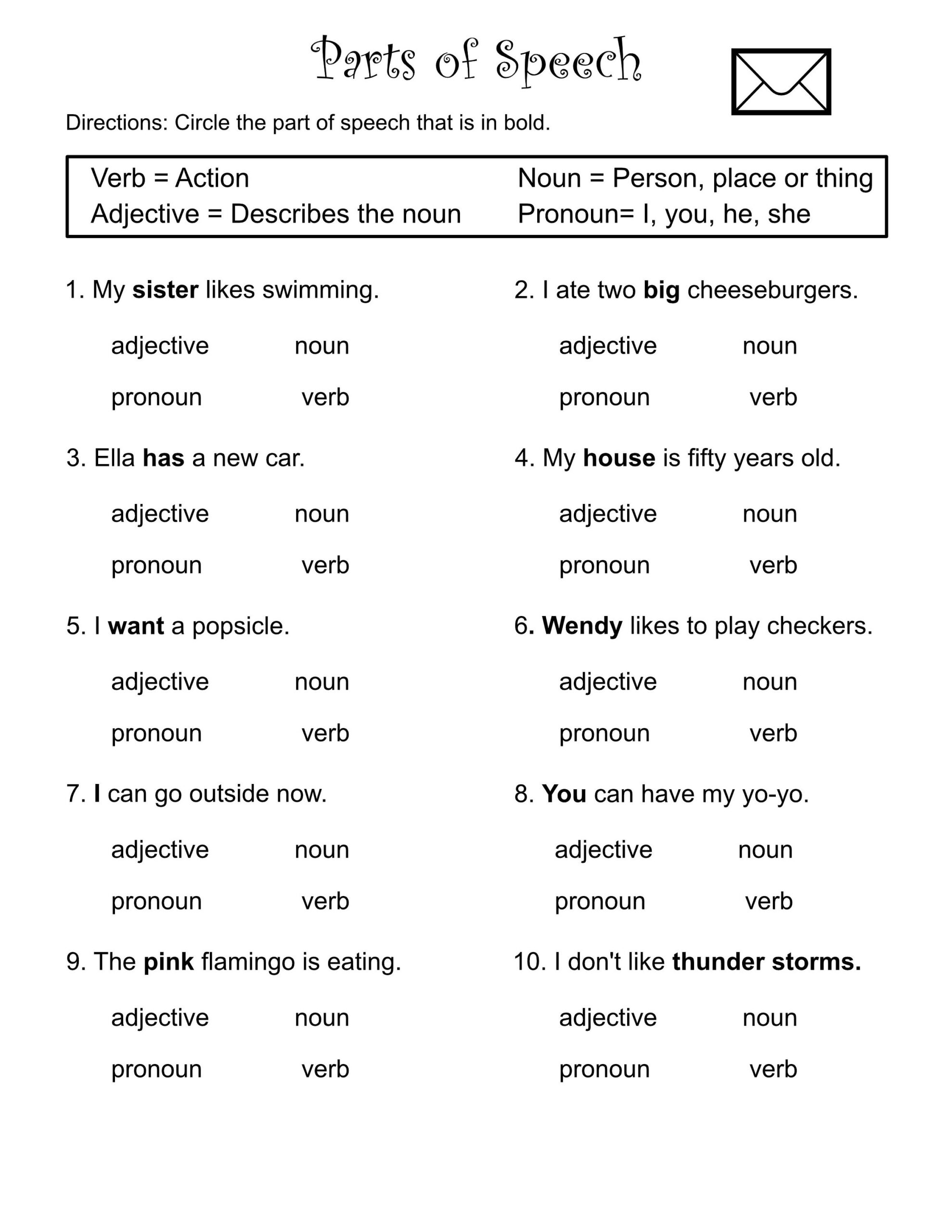 1st Through 3rd Grade Parts Of Speech Worksheets Verbs Nouns Adjectives Pronouns Printable Etsy 1st Through 3rd Grade Parts Of Speech Worksheets Verbs Nouns Adjectives Pronouns Printable Etsy