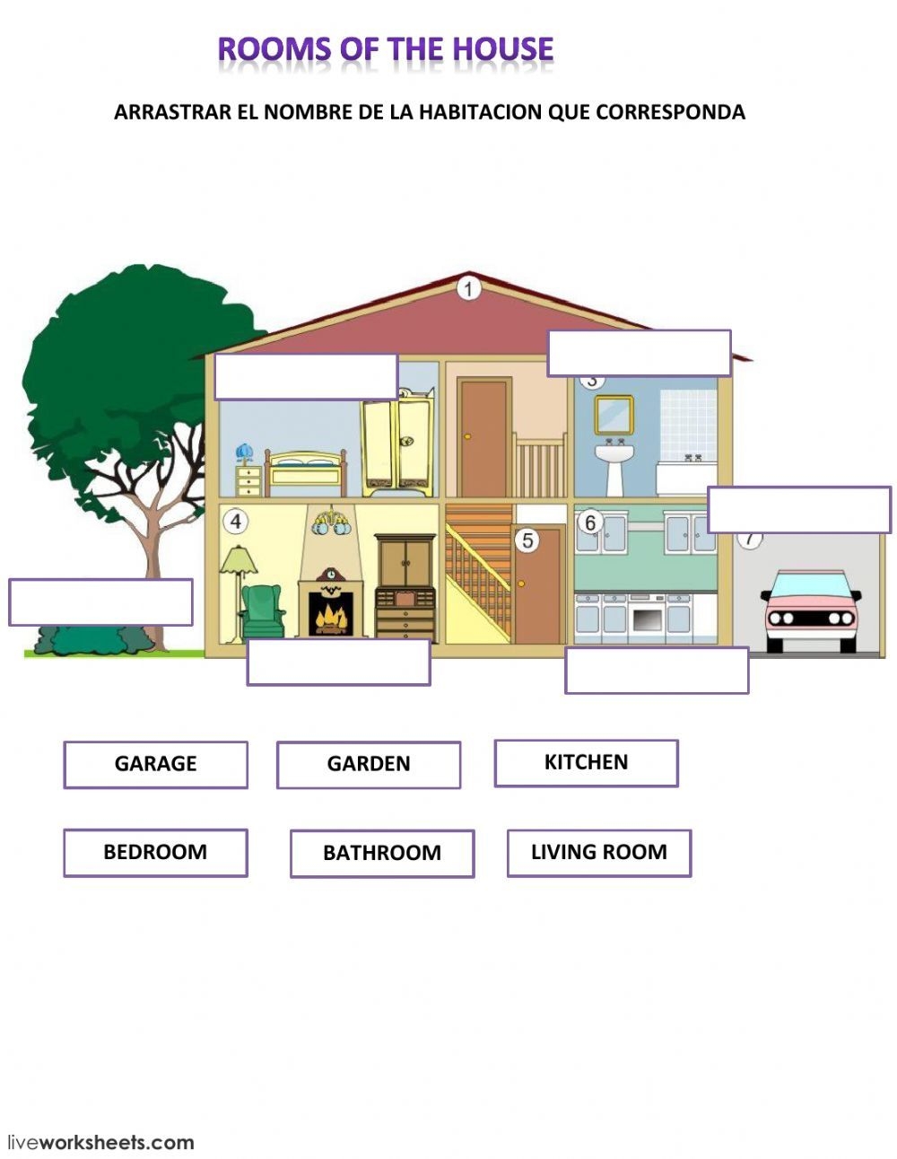 7 Ideas De Partes De La Casa Partes De La Casa Casa En Ingles Ejercicios De Ingles