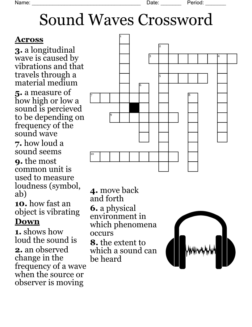 8th Grade Physical Science Review Crossword WordMint