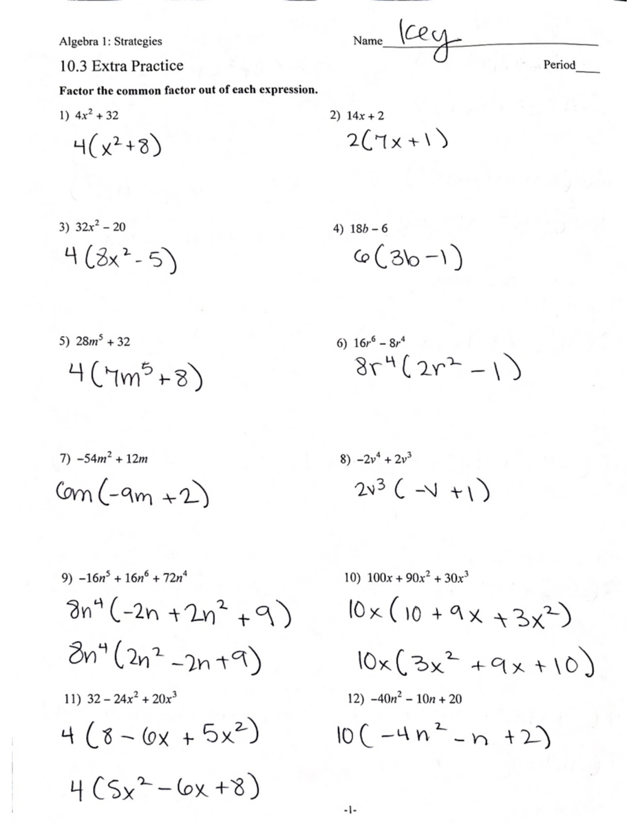 9 4 9 7 Homework Packet For Factoring Concepts 2024 Studocu 9 4 9 7 Homework Packet For Factoring Concepts 2024 Studocu