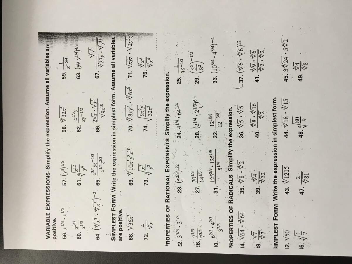 Algebra II Pre AP MR G Worksheets Library