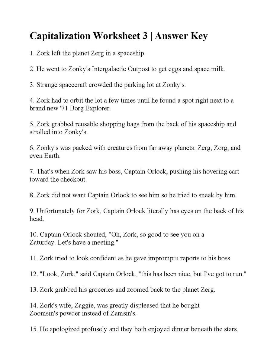 Common And Proper Nouns And Capitalization Worksheet Grammar Activity