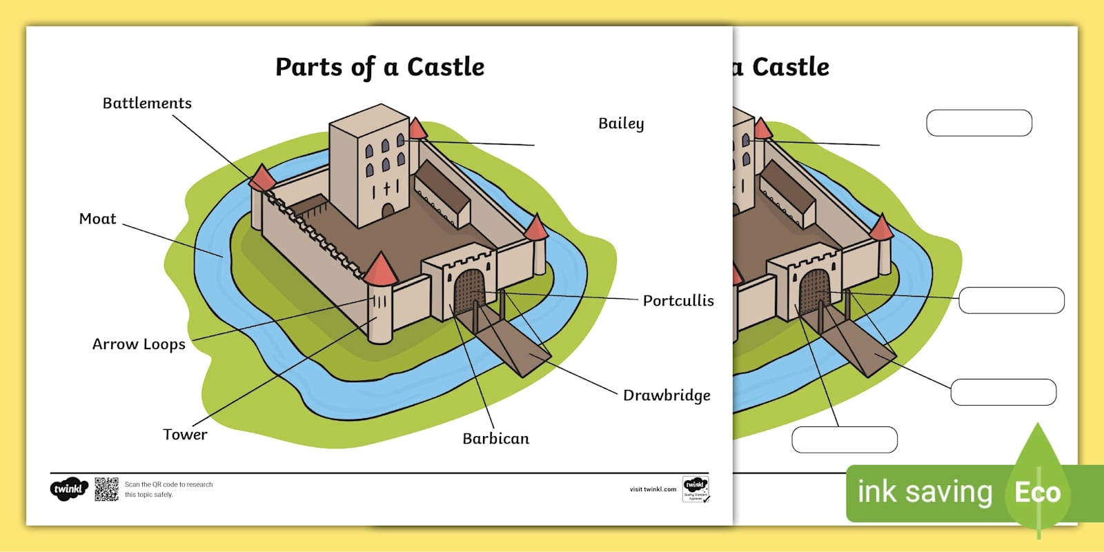 Parts Of A Castle ESL Worksheet By Ninafaulkner54 Worksheets Library