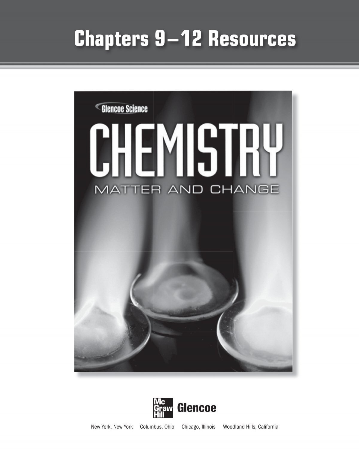 Chapters 9 12 Resources