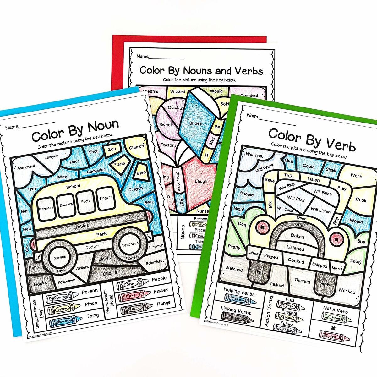 Color By Parts Of Speech Grammar Worksheets Nouns Verbs Adjectives Worksheet Color By Parts Of Speech Grammar Worksheets Nouns Verbs Adjectives Worksheet