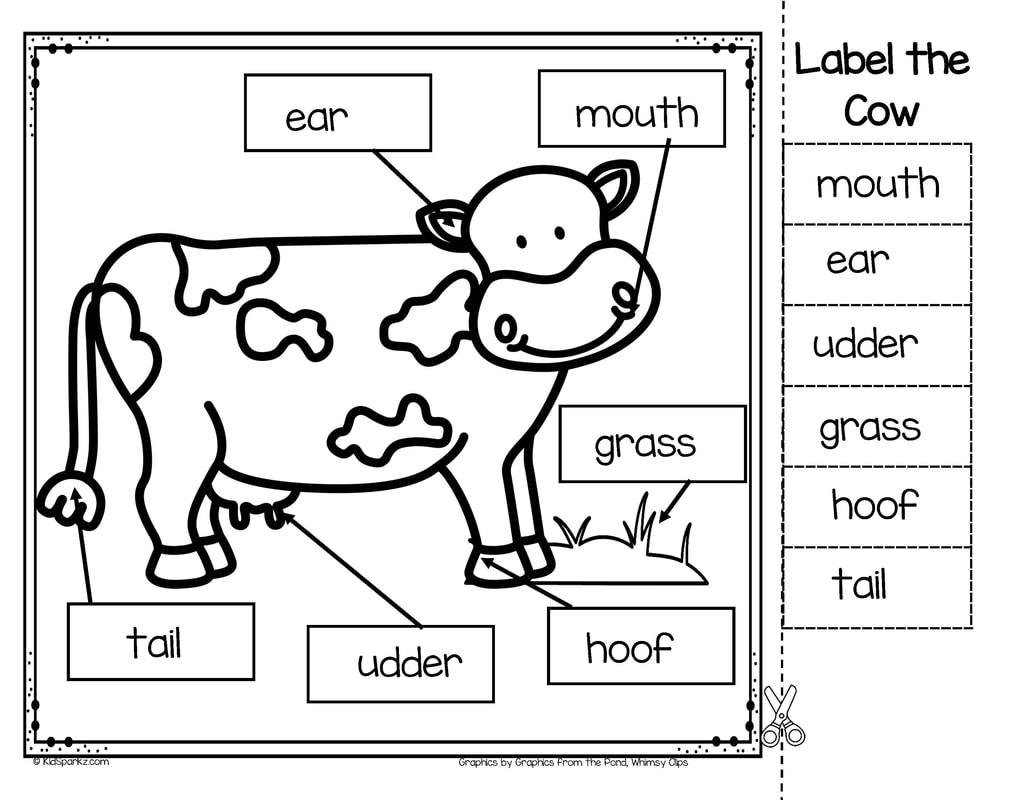 Cows Theme Activities And Printables For Preschool And Kindergarten KIDSPARKZ Cows Theme Activities And Printables For Preschool And Kindergarten KIDSPARKZ
