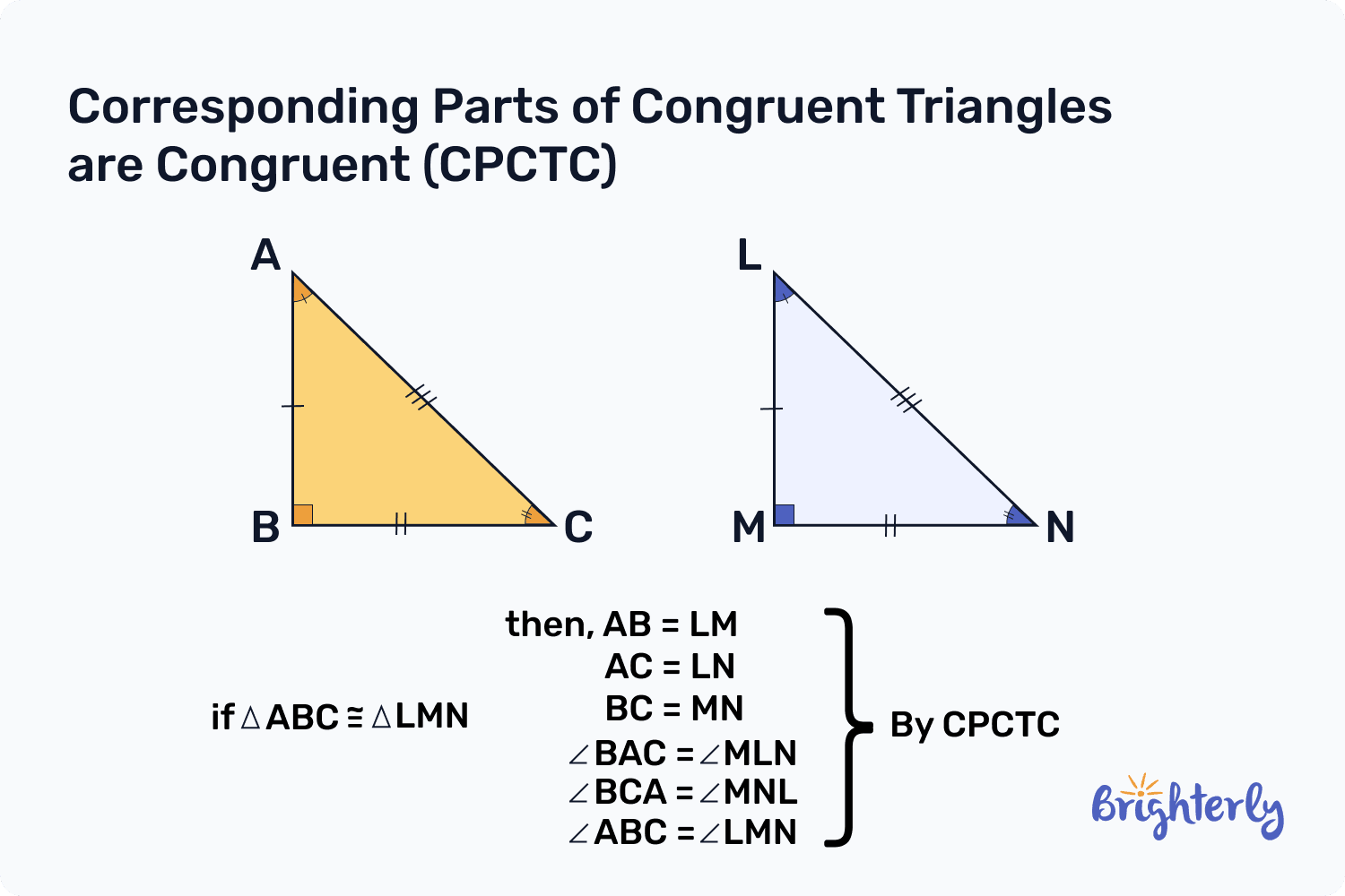 CPCTC Definition Postulates Theorem Proof Examples CPCTC Definition Postulates Theorem Proof Examples