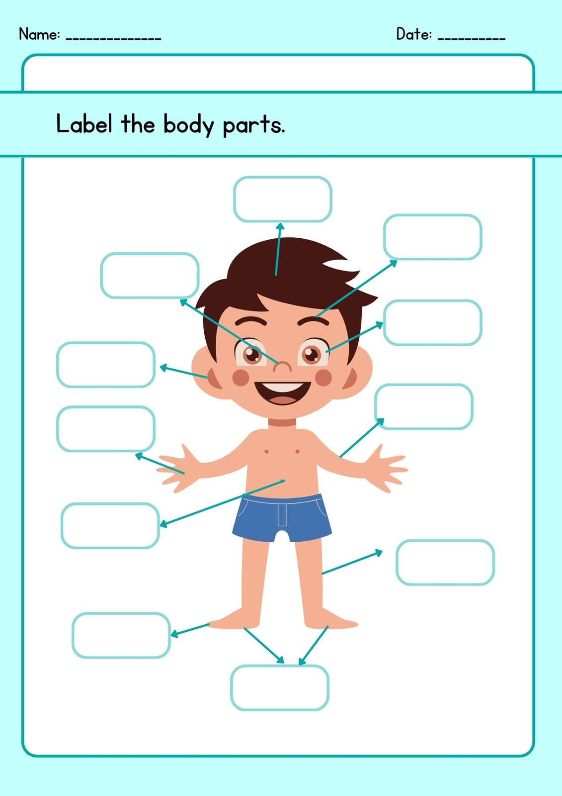Customize 82 Body Parts Worksheets Templates Online Canva