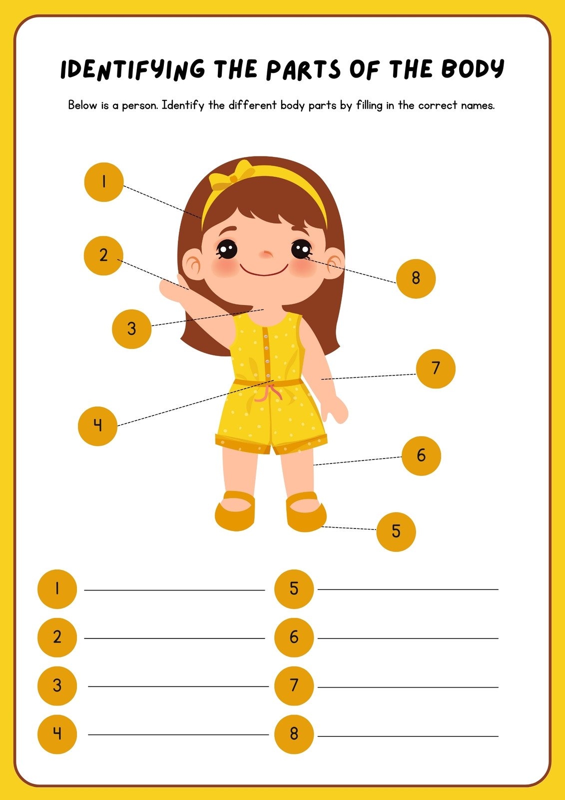 Body Parts Worksheets For Kids Made By Teachers