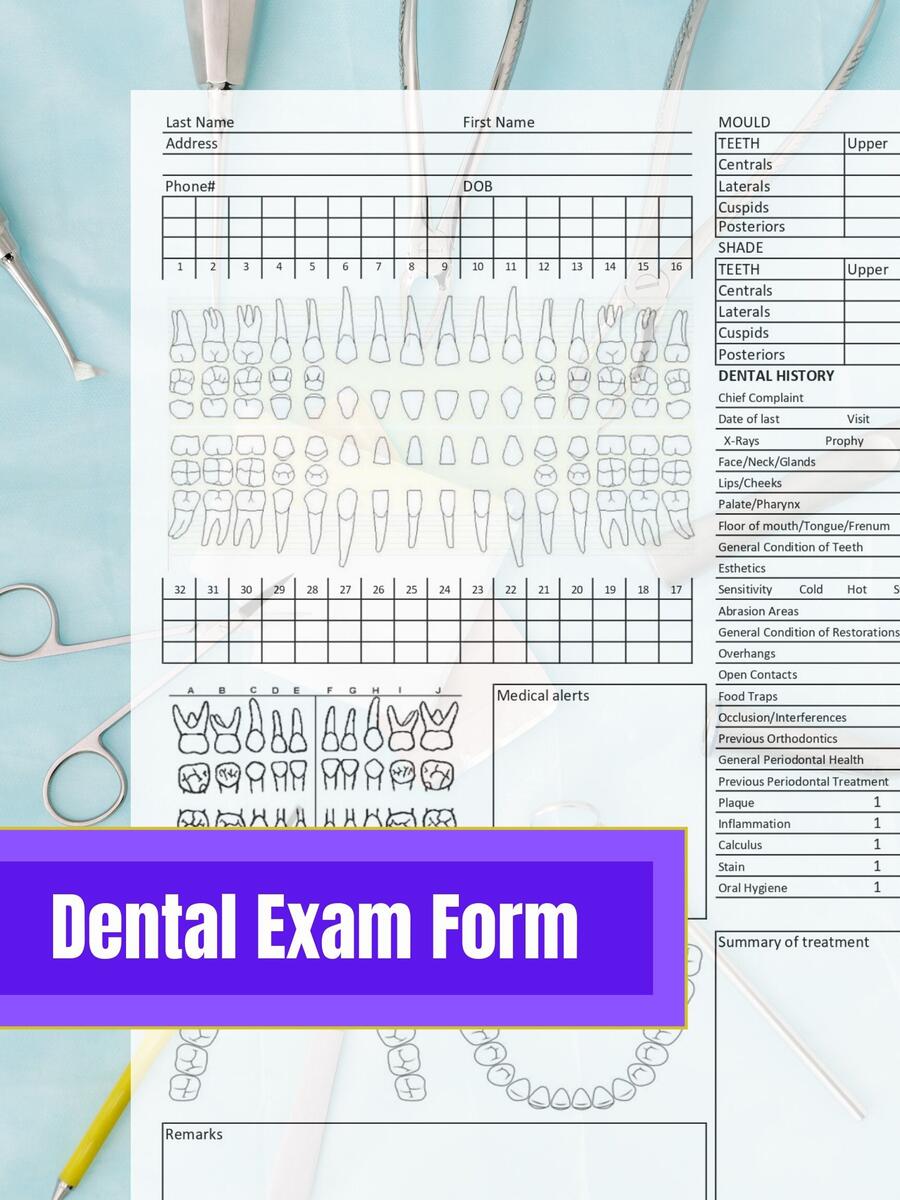Dental Chart Etsy Dental Chart Etsy