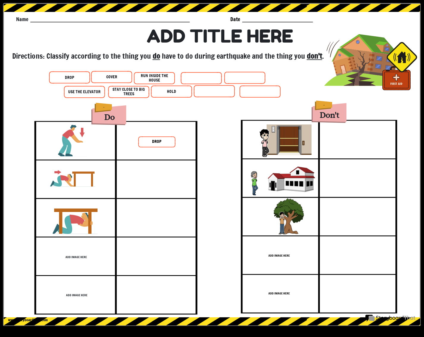 Earthquake Worksheets Free Editable Storyboard That Earthquake Worksheets Free Editable Storyboard That