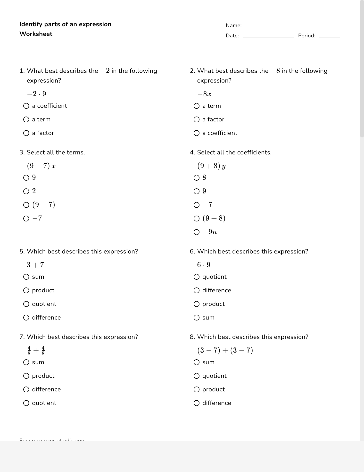 Edia Free Math Homework In Minutes Worksheets Library Edia Free Math Homework In Minutes Worksheets Library