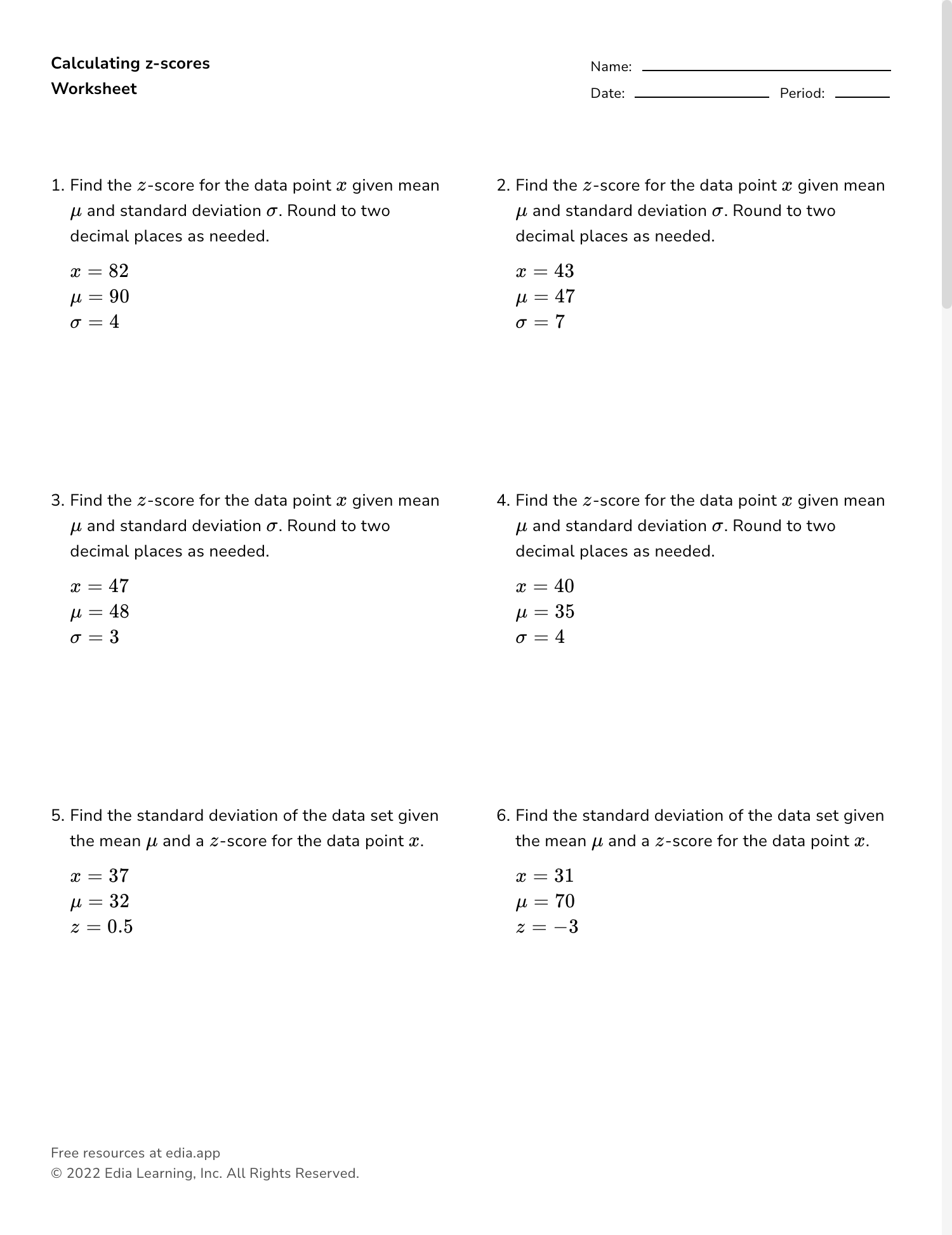Edia Free Math Homework In Minutes Worksheets Library