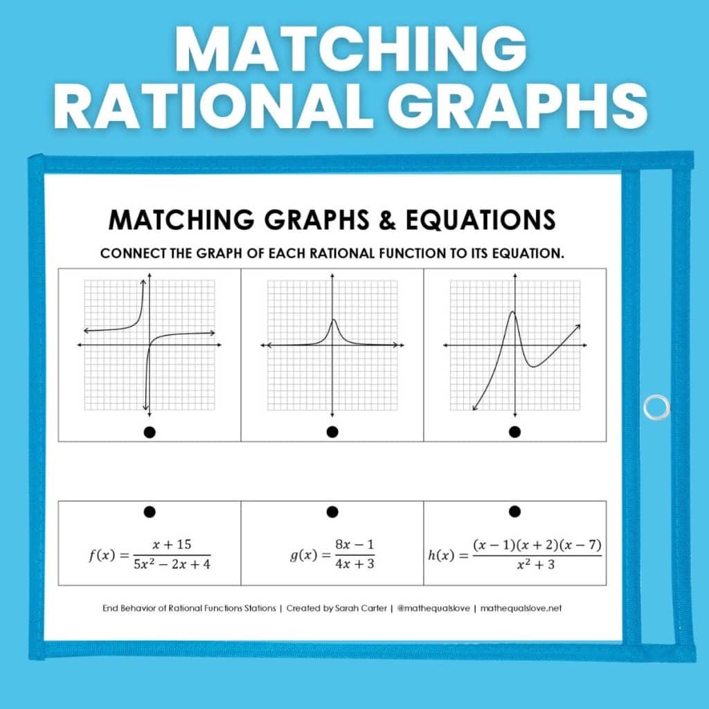 End Behavior Of Rational Functions Stations Activity Math Love End Behavior Of Rational Functions Stations Activity Math Love