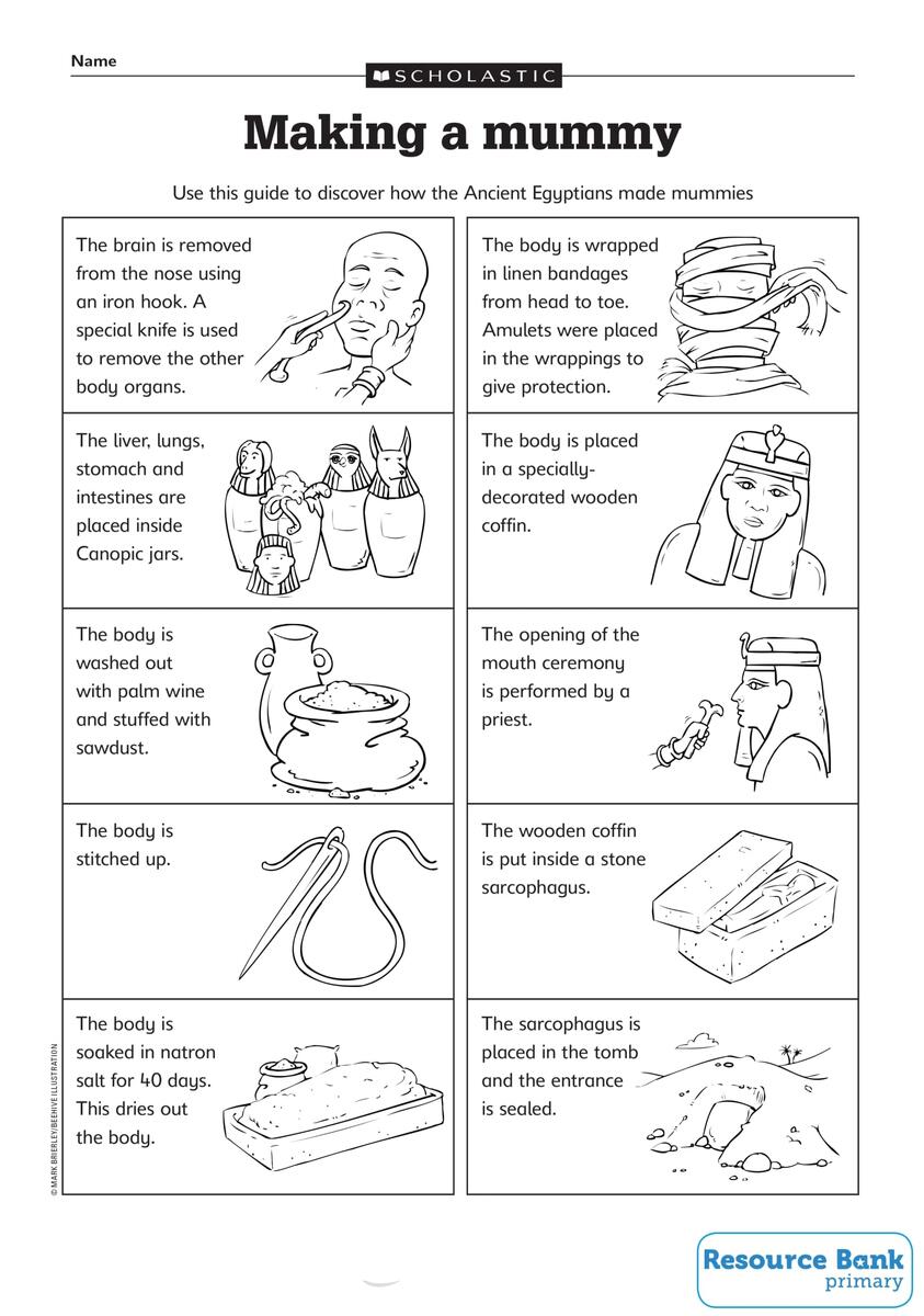 Explore Ancient Egypt Mummy Worksheet Activities Build A Mummy Free Printable Halloween Paper Craft For Kids