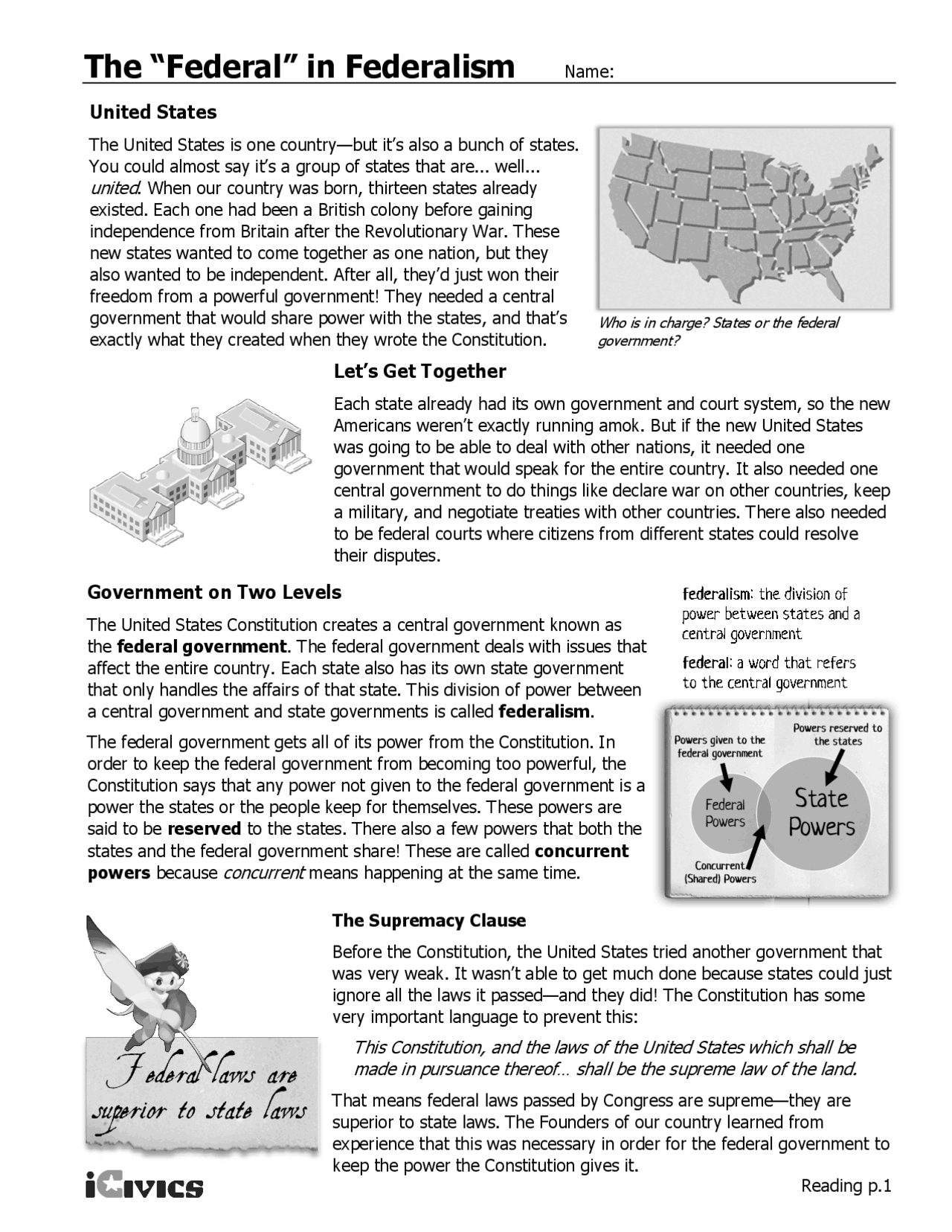 Federalism In The United States A Simple Explanation Study Notes Law Docsity Federalism In The United States A Simple Explanation Study Notes Law Docsity