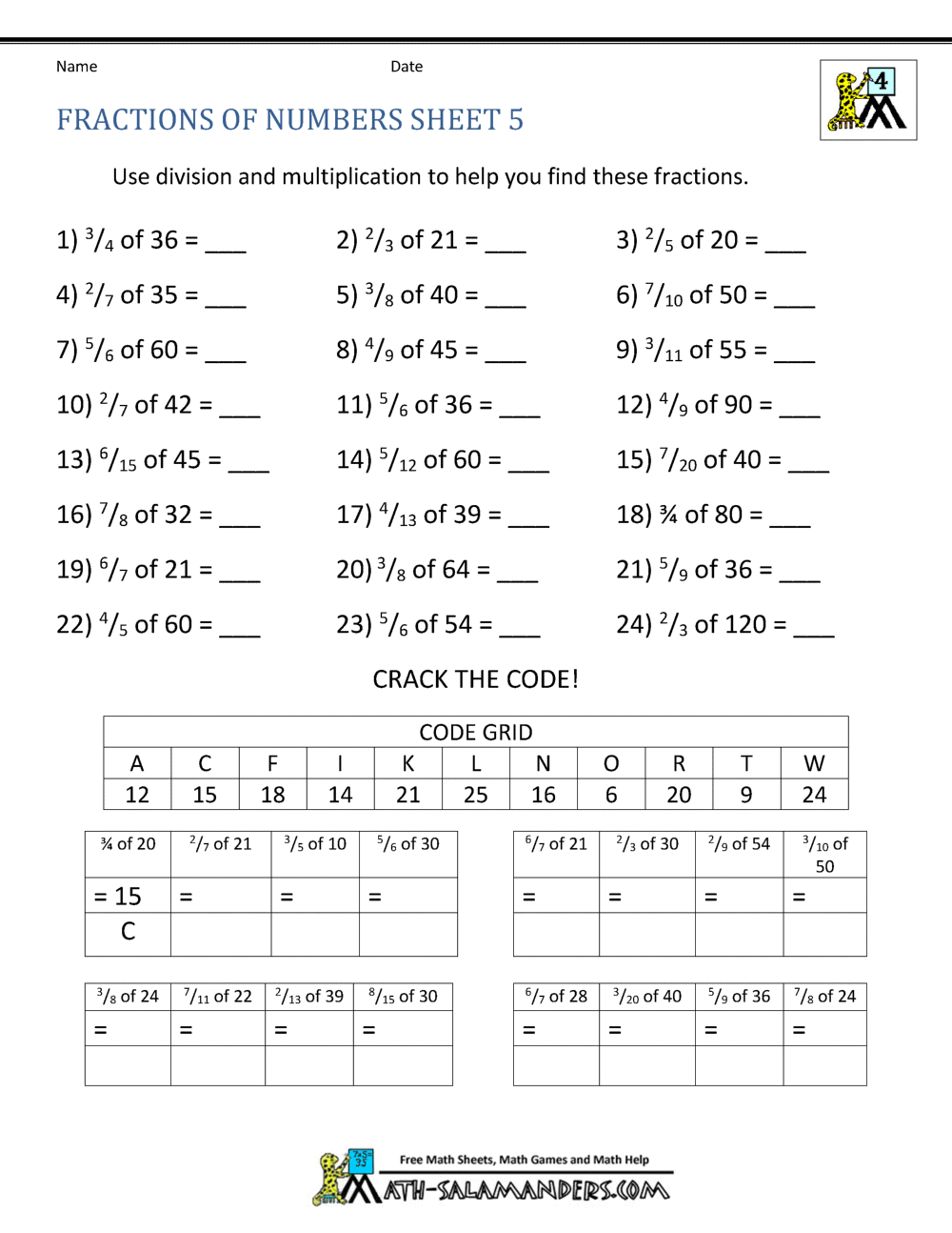 Part Whole Fractions 1st Grade Math Worksheet Catholic TheCatholicKid