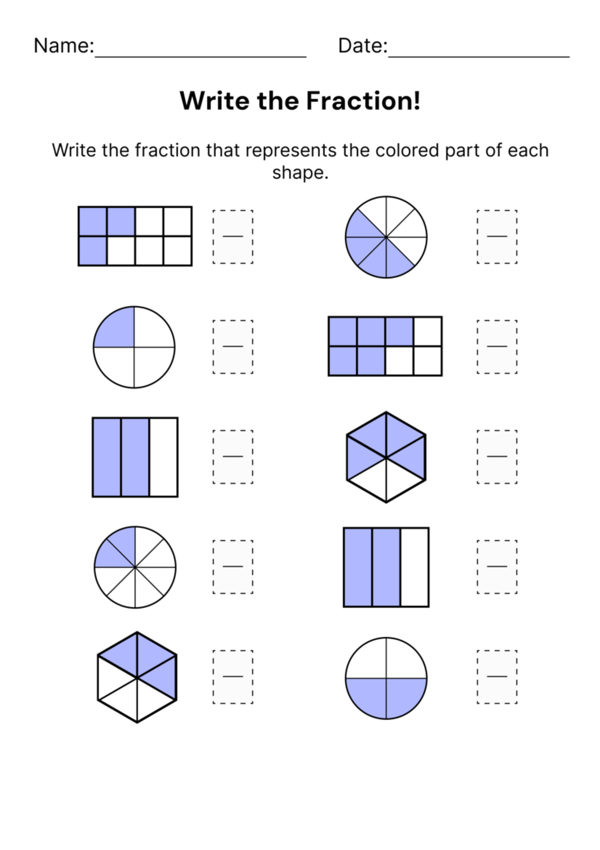 Fraction Shading Practice 3rd Grade Worksheet Name Date Studocu Fraction Shading Practice 3rd Grade Worksheet Name Date Studocu