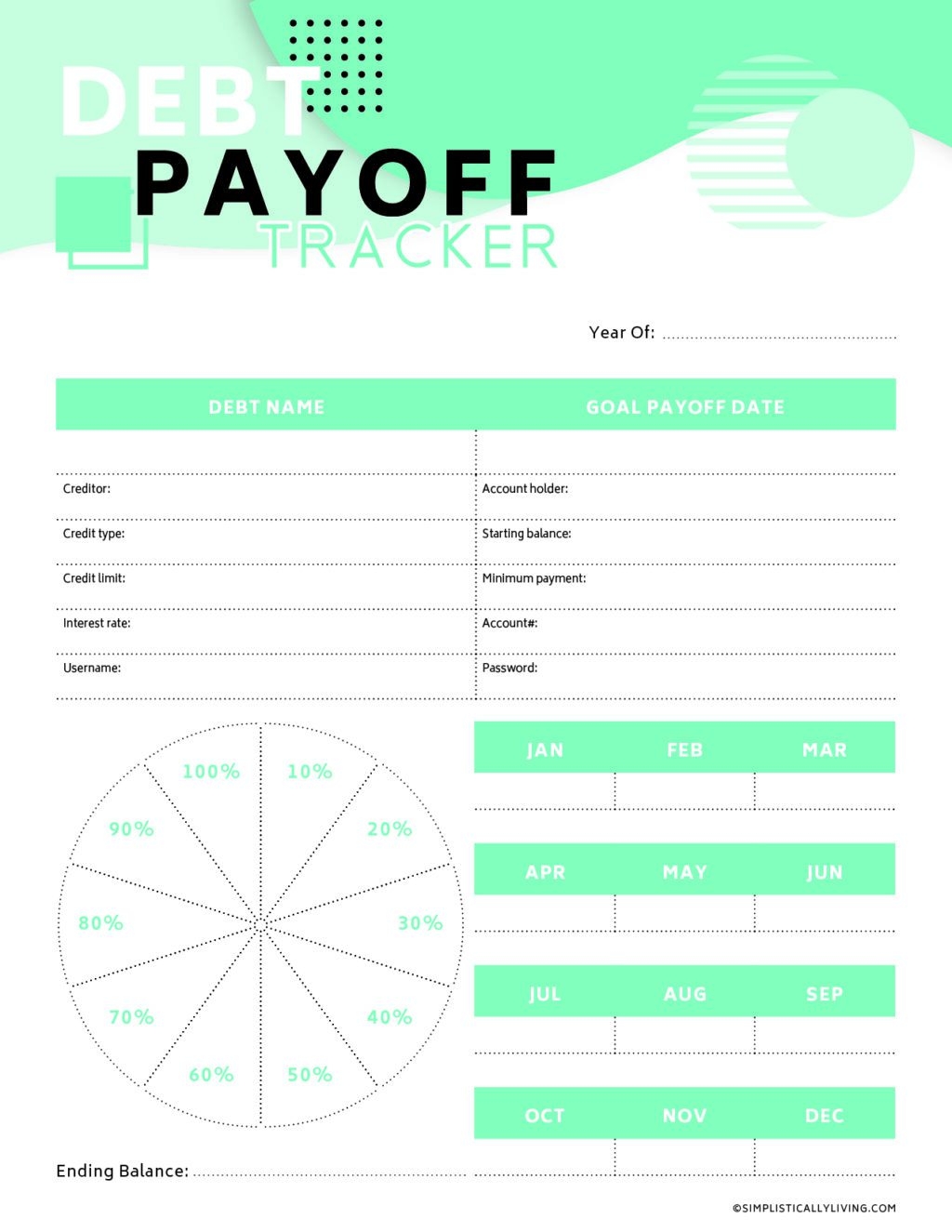 Free Debt Snowball Printable Worksheets Simplistically Living Free Debt Snowball Printable Worksheets Simplistically Living