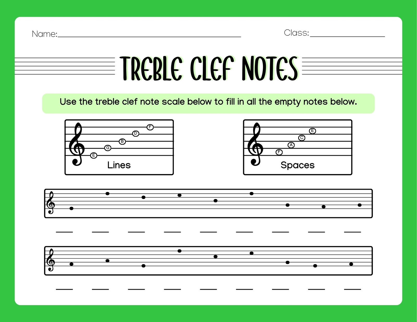 Free Music Worksheet Templates To Edit And Print Canva