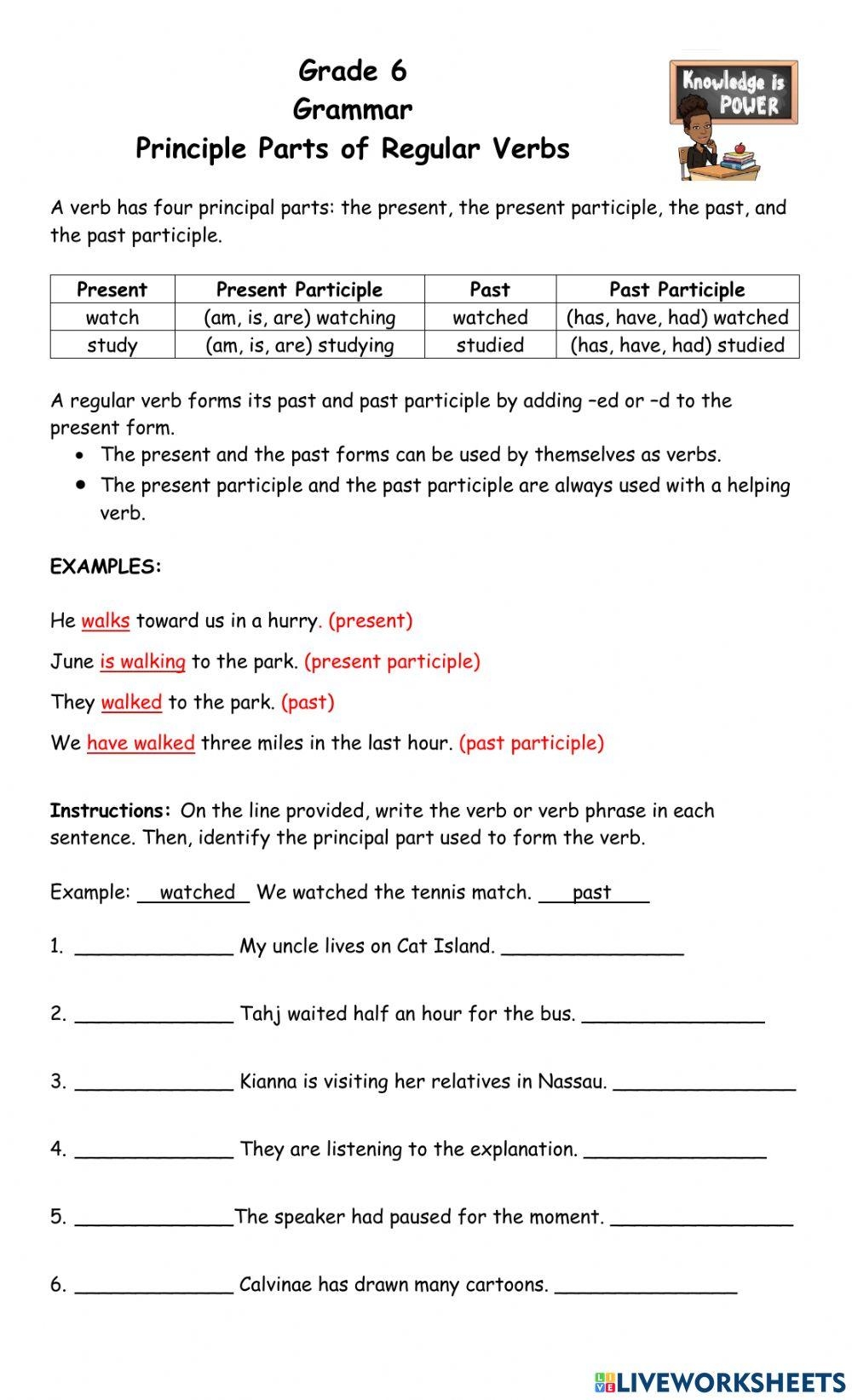 Free Principal Parts Of Irregular Verbs Worksheet Download Free Principal Parts Of Irregular Verbs Worksheet Png Images Free Worksheets On Clipart Library