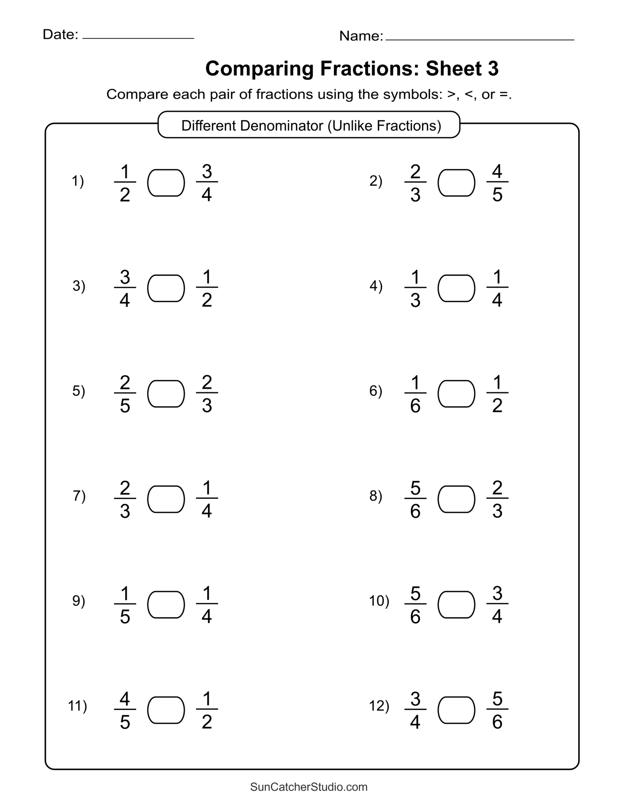 Free Printable Fractions Worksheets Comparing Identifying Free Printables Lettering SVG Files Tools Apps Free Printable Fractions Worksheets Comparing Identifying Free Printables Lettering SVG Files Tools Apps