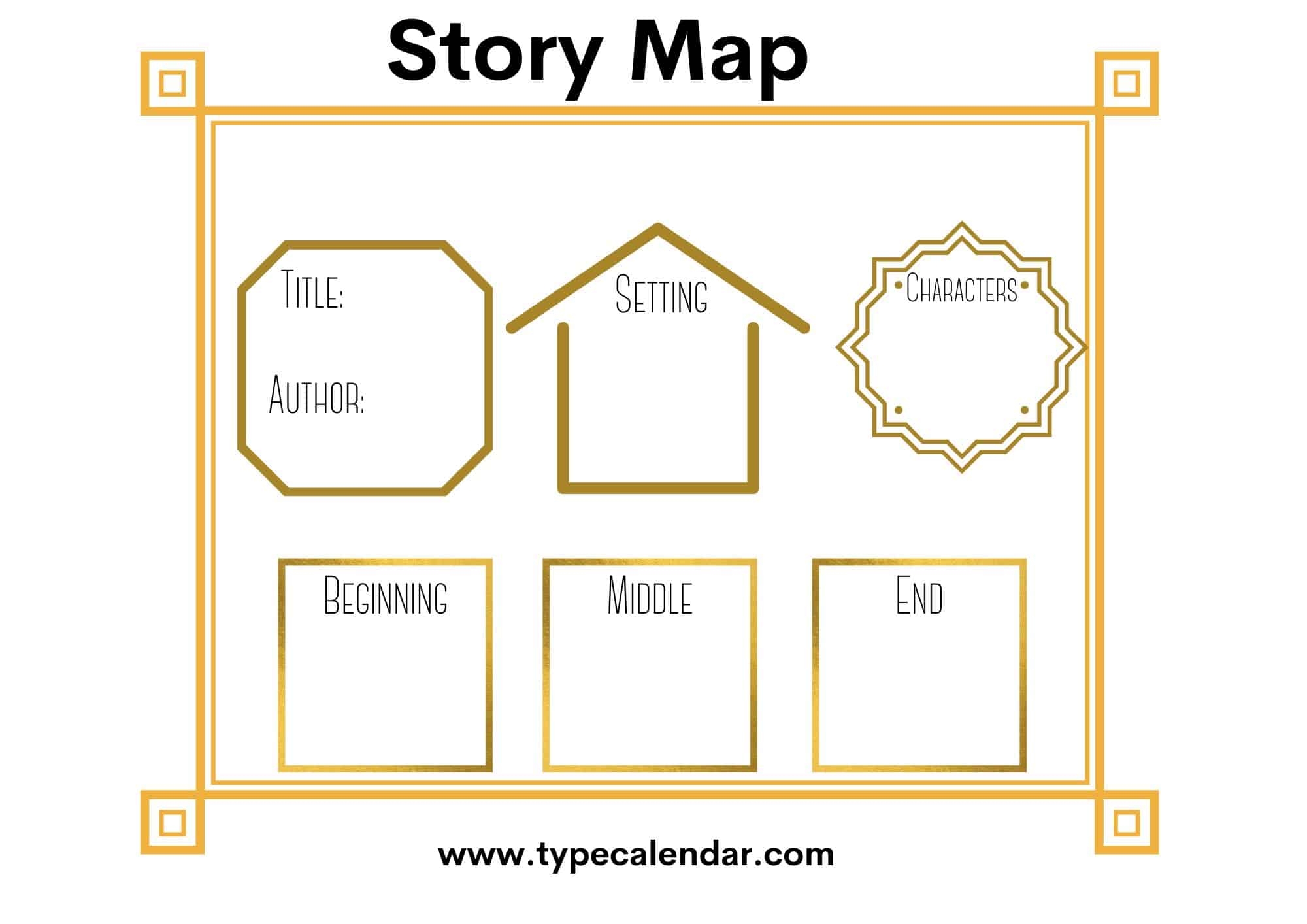 Free Printable Story Map Templates Excel PDF 1st 2nd 5th Grade