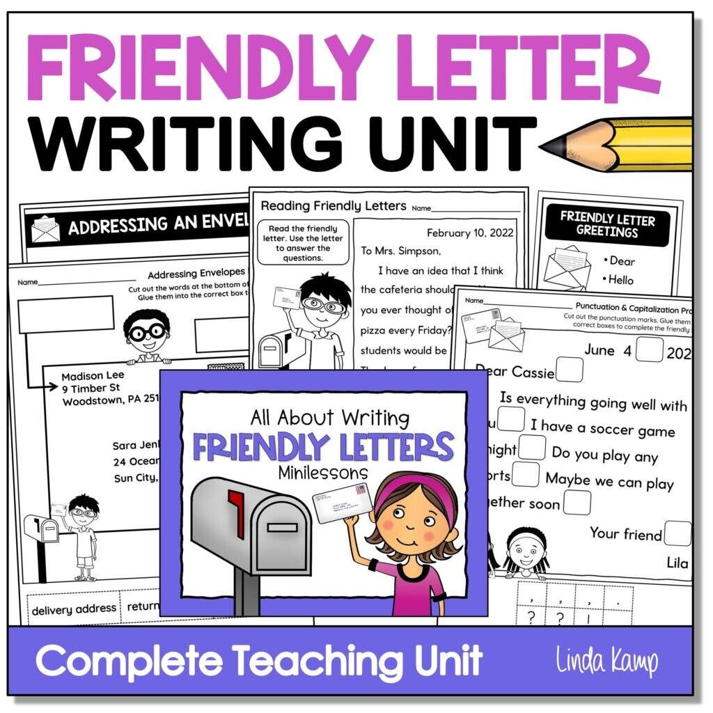 Friendly Letter Activities For 2nd Grade Students Around The Kampfire