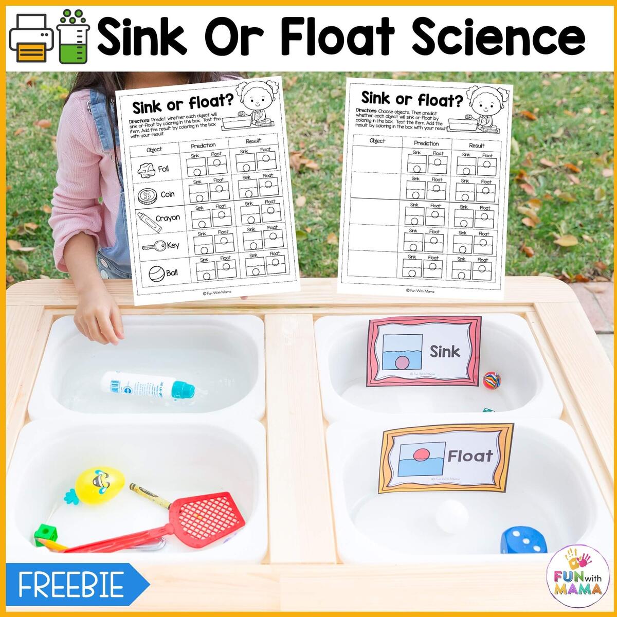 FUN Sink Or Float Experiment Worksheet FREE PRINTABLE FUN Sink Or Float Experiment Worksheet FREE PRINTABLE