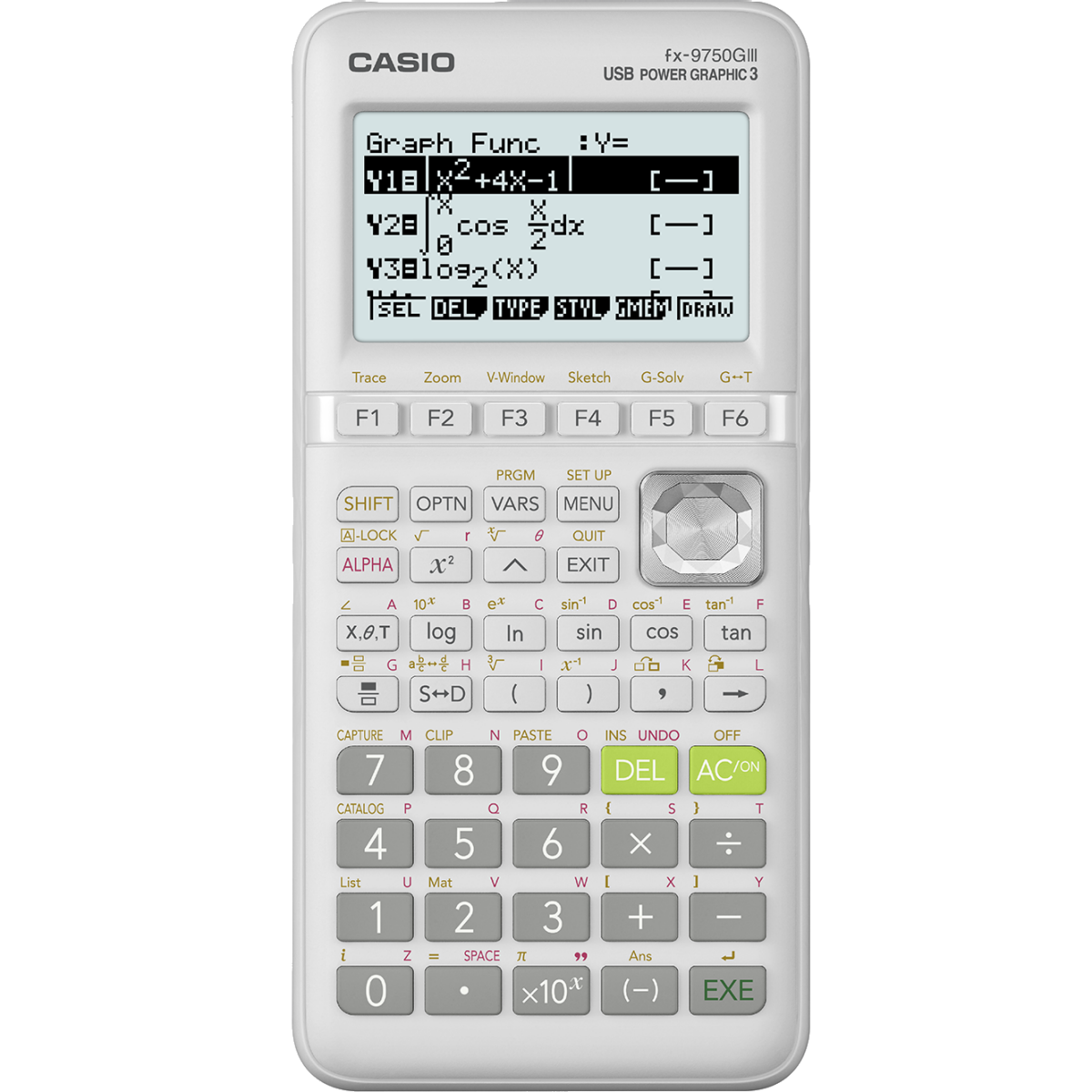 Fx 9750GIII White Edition Graphing Calculator CASIO