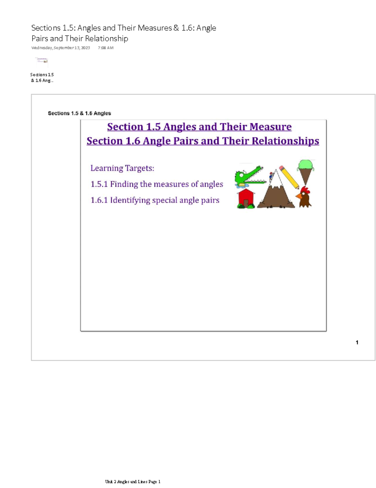 Geometry 2025 Unit 2 Constructions Lesson Overview And Practice Studocu