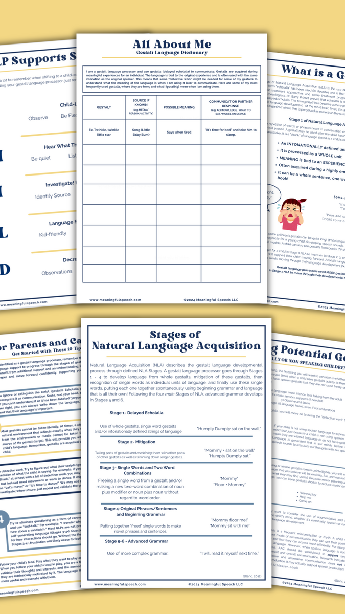 Gestalt Language Processing Handbook
