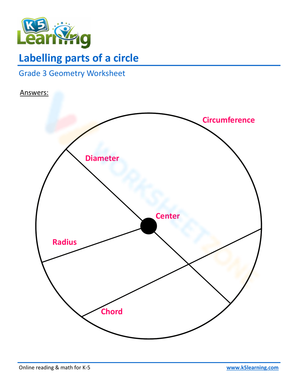 Grade 5 Circles Worksheets Grade 5 Circles Worksheets