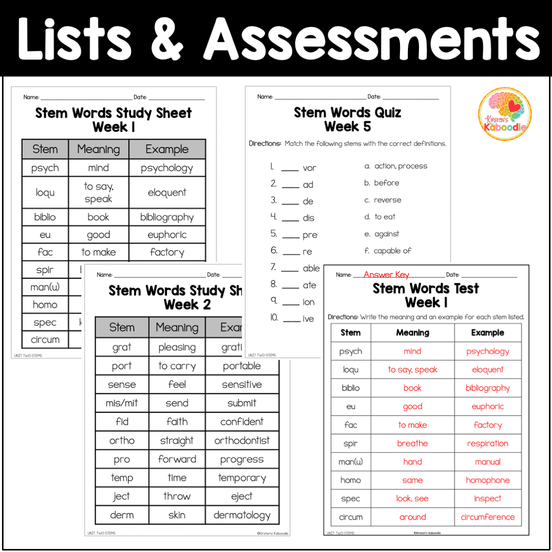 Greek And Latin Roots Words Weekly Lists Quizzes And Tests UNIT TWO Made By Teachers Greek And Latin Roots Words Weekly Lists Quizzes And Tests UNIT TWO Made By Teachers