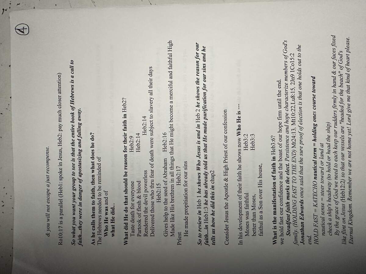 Hebrews Study Questions Precept Austin