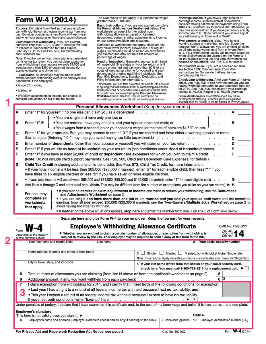 How To Complete The W 4 Tax Form The Georgia Way