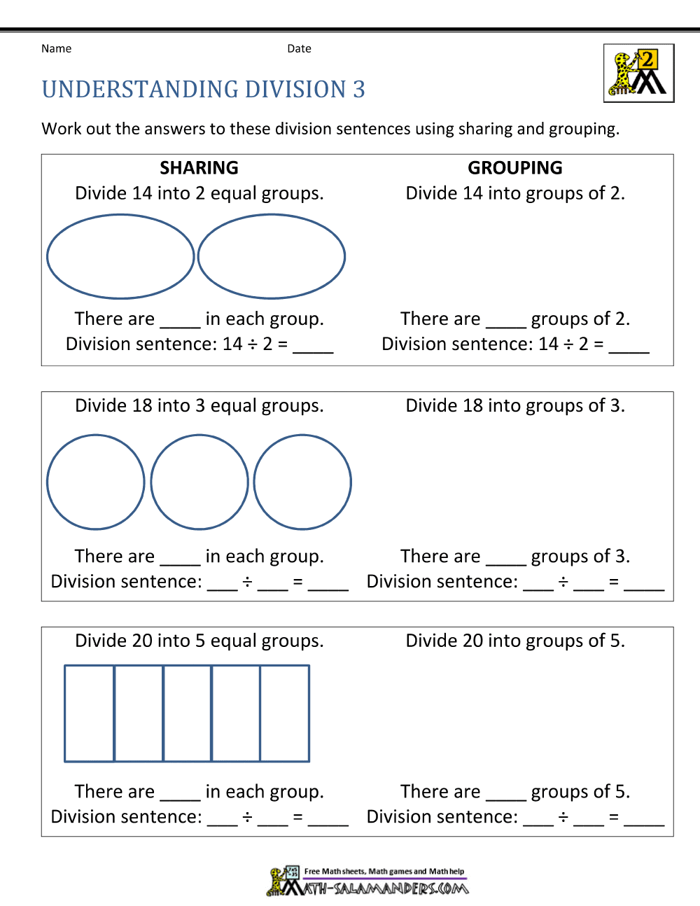 Printable Division Worksheets For Teachers Math Champions