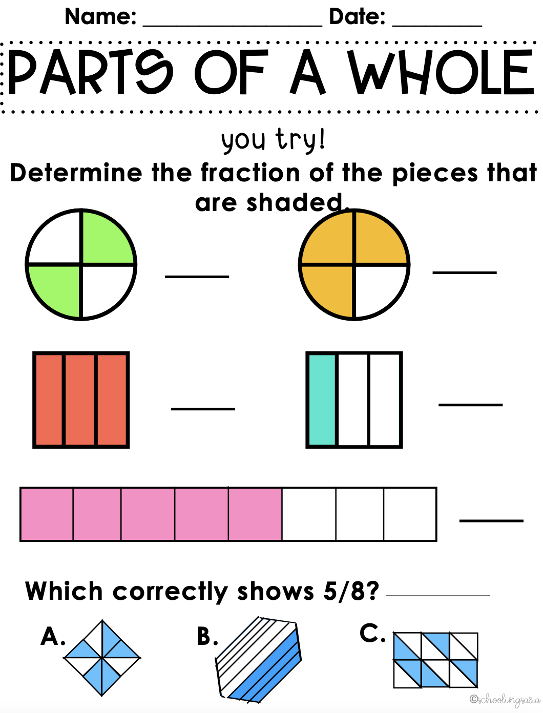 Fraction Of A Whole Number