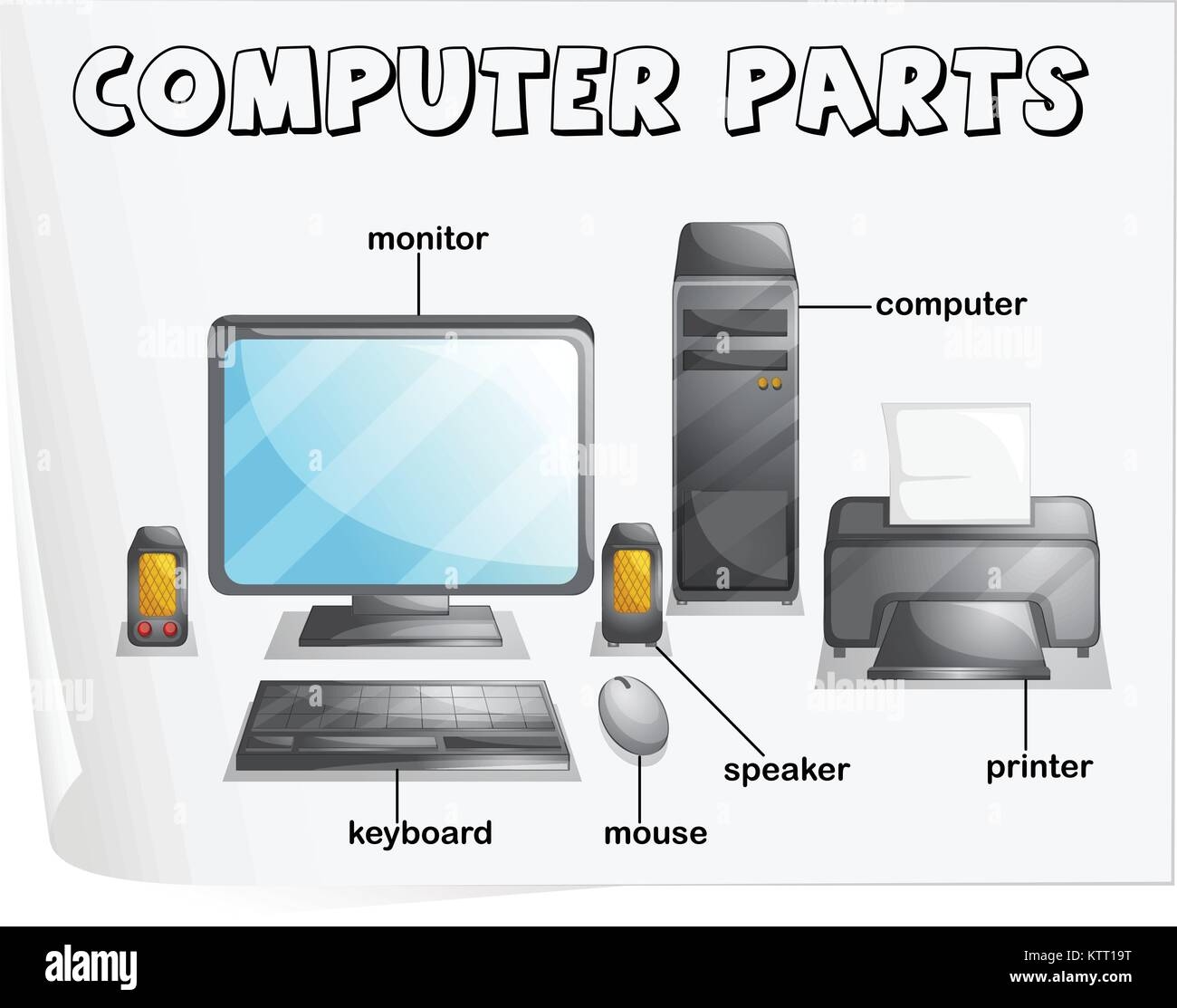 Illustration Of Computer Parts Worksheet Stock Vector Image Art Alamy Illustration Of Computer Parts Worksheet Stock Vector Image Art Alamy