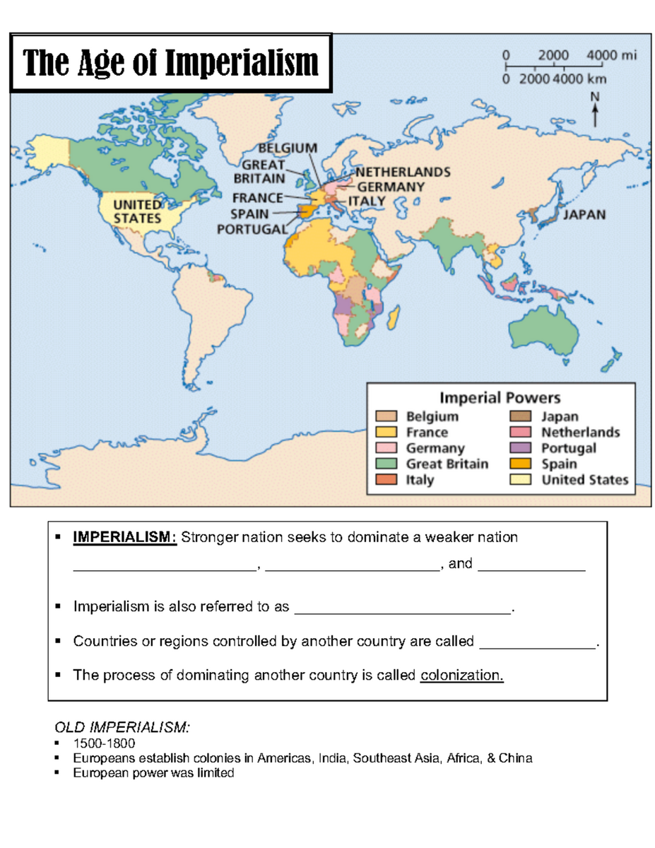 Imperialism Study Worksheet Causes Motives Kipling s Perspective Studocu