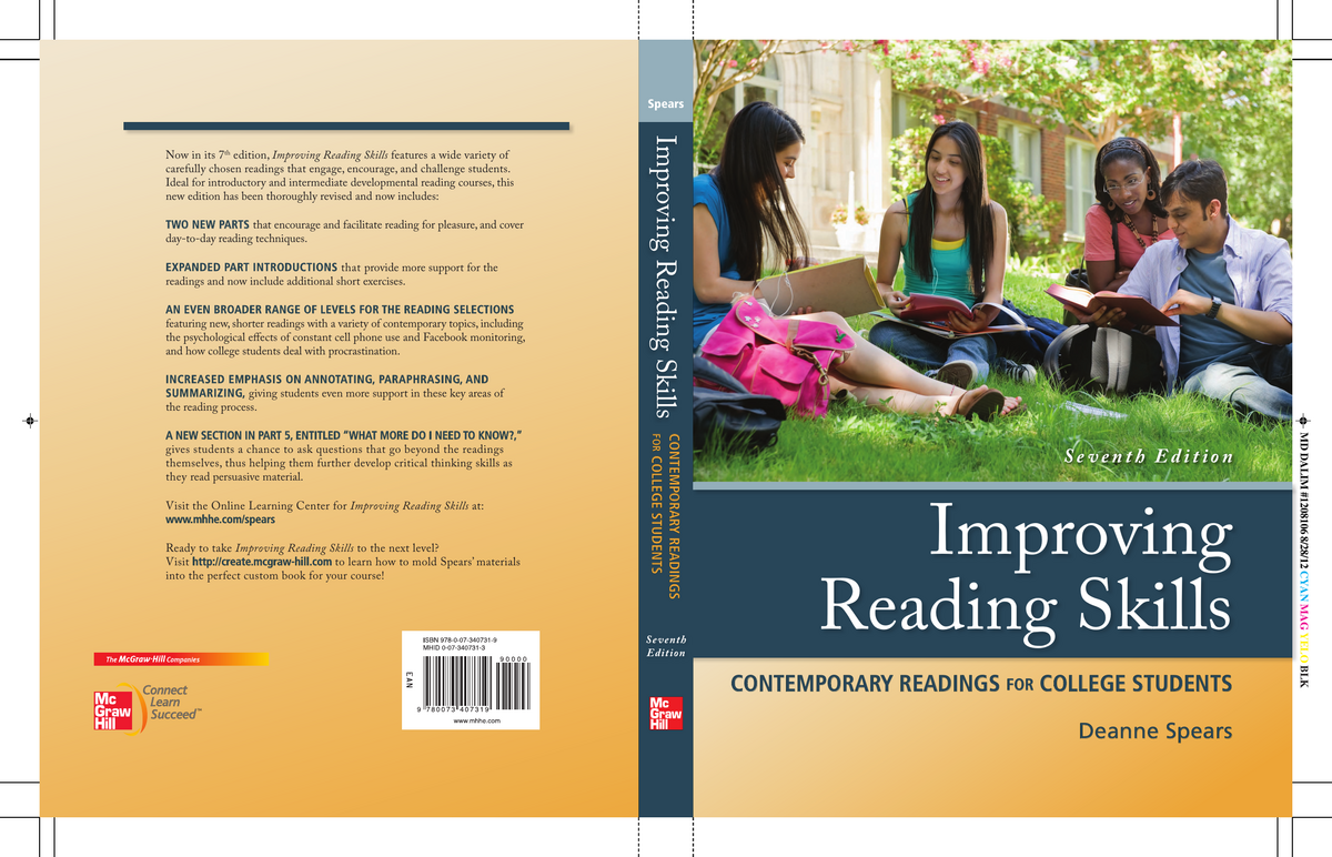 Improving Reading Skills College Textbook Print Quarto Boxcar Test UM Clements Library