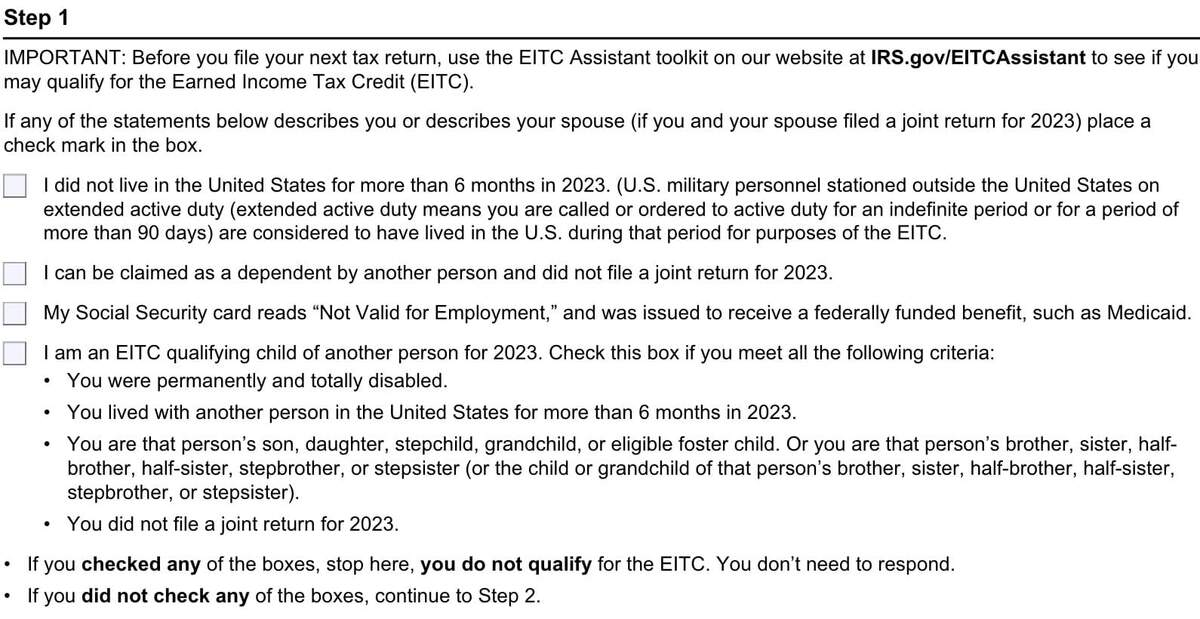 IRS Form 15112 Instructions EIC Worksheet CP27 IRS Form 15112 Instructions EIC Worksheet CP27
