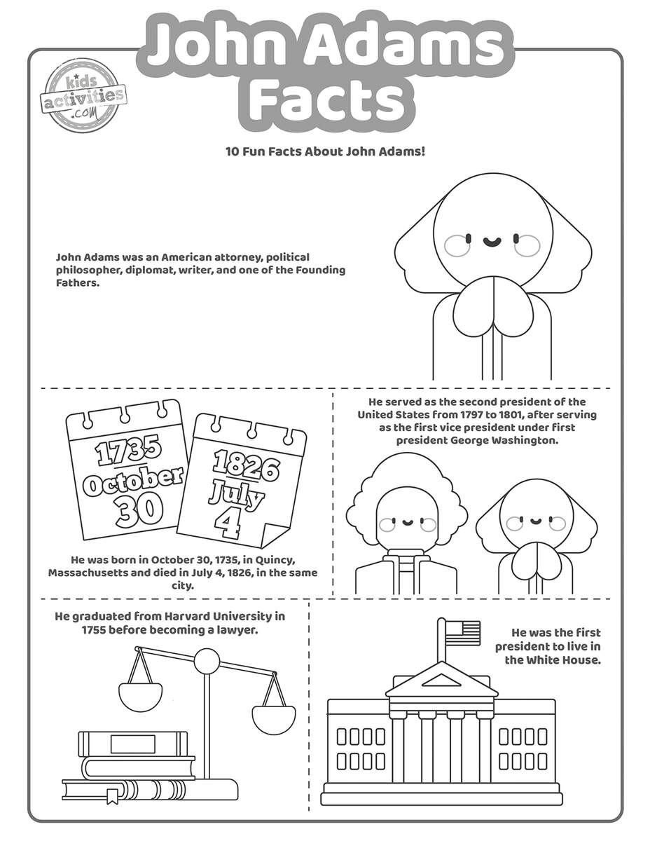 John Adams Facts For Kids That Love History Kids Activities Blog John Adams Facts For Kids That Love History Kids Activities Blog