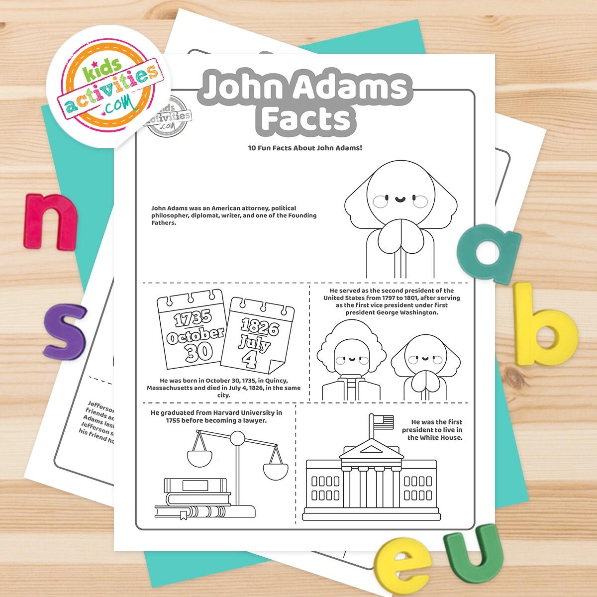 John Adams Facts For Kids That Love History Kids Activities Blog John Adams Facts For Kids That Love History Kids Activities Blog