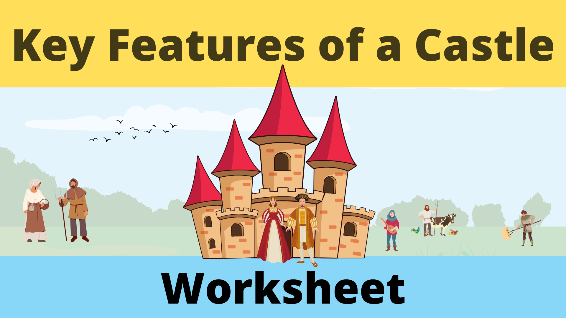 Key Features Of A Medieval Castle Worksheet Cunning History Teacher