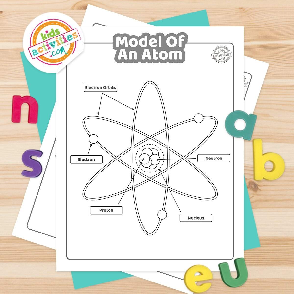 Learning The Model Of An Atom Easy Fun Printables Kids Activities Blog