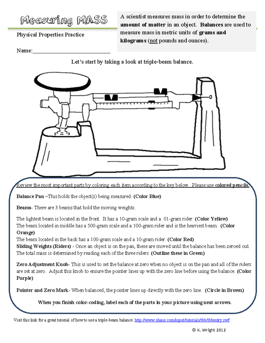 Mass Measurement Exercise Using Triple Beam Balance Studocu Mass Measurement Exercise Using Triple Beam Balance Studocu